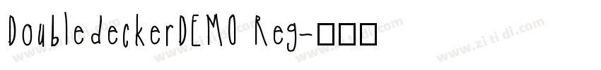 DoubledeckerDEMO Reg字体转换